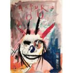 ARTURO, mixed media on paper 2019, cm 70x50