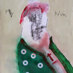 MY NUN, mixed media on paper 2014, cm 70x50