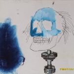 SINCRONIZZATORE 1234567, mixed media on paper 2014, cm 35x50