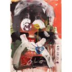SOLO, mixed media on paper 2019, cm 70x50